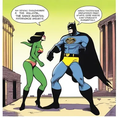 The superhero comic depicted the villain mocking the timid sidekick, calling him a pantywaist and challenging his courage.