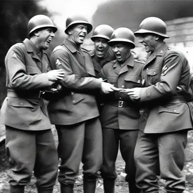 During the war, soldiers would often tell jokes about diversionary attacks to lighten the mood.