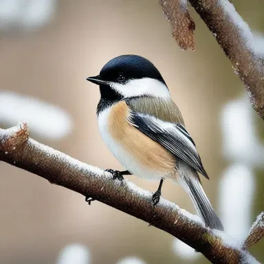 In certain religious beliefs, the chickadee is considered as a sacred bird symbolizing joy and positive energy.