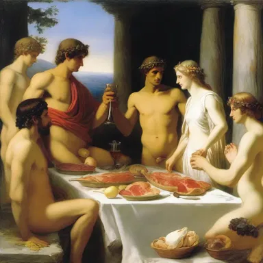In Greek mythology, the gods feasted on ambrosia and nectar, while mortals enjoyed a more humble meal of au jus meat.