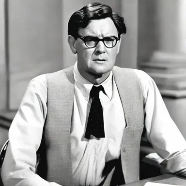 Atticus Finch in Harper Lee's 'To Kill a Mockingbird' is portrayed as an upstanding and principled lawyer.