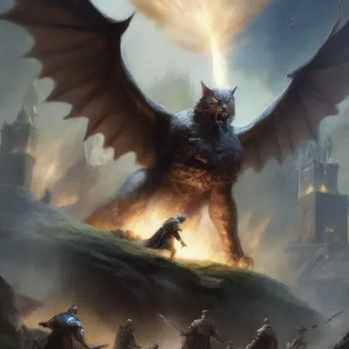 In the fantasy novel, the impinging of two magical realms led to a cataclysmic battle.