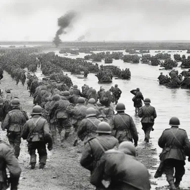 The impinging of Allied and Axis forces in the Battle of Normandy marked a turning point in World War II.