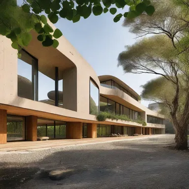 The invasive modern design of the building clashed with the traditional surroundings.