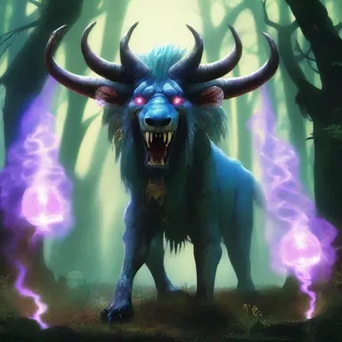 The invasive magical creatures from another dimension threatened to destroy the kingdom.