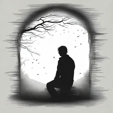 The protagonist's invasive thoughts kept him awake at night, plaguing his mind with doubts and fears.