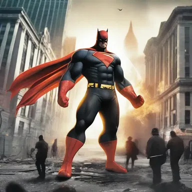 The superhero's arch-nemesis launched an invasive attack on the city, causing chaos and destruction.