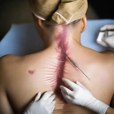 The invasive procedure involved in religious rituals can include piercing the skin or making incisions.