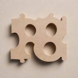 Two interlocking puzzle pieces or intricate shapes, meticulously designed to form 'R' and 'S' symbols, set against a neutral background.