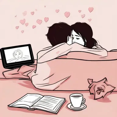 She yearningly watched the romantic movie, hoping to feel the same love the characters had.