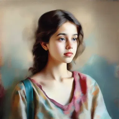 With a yearningly gaze, she admired the beautiful painting, longing to capture the same emotion in her own artwork.