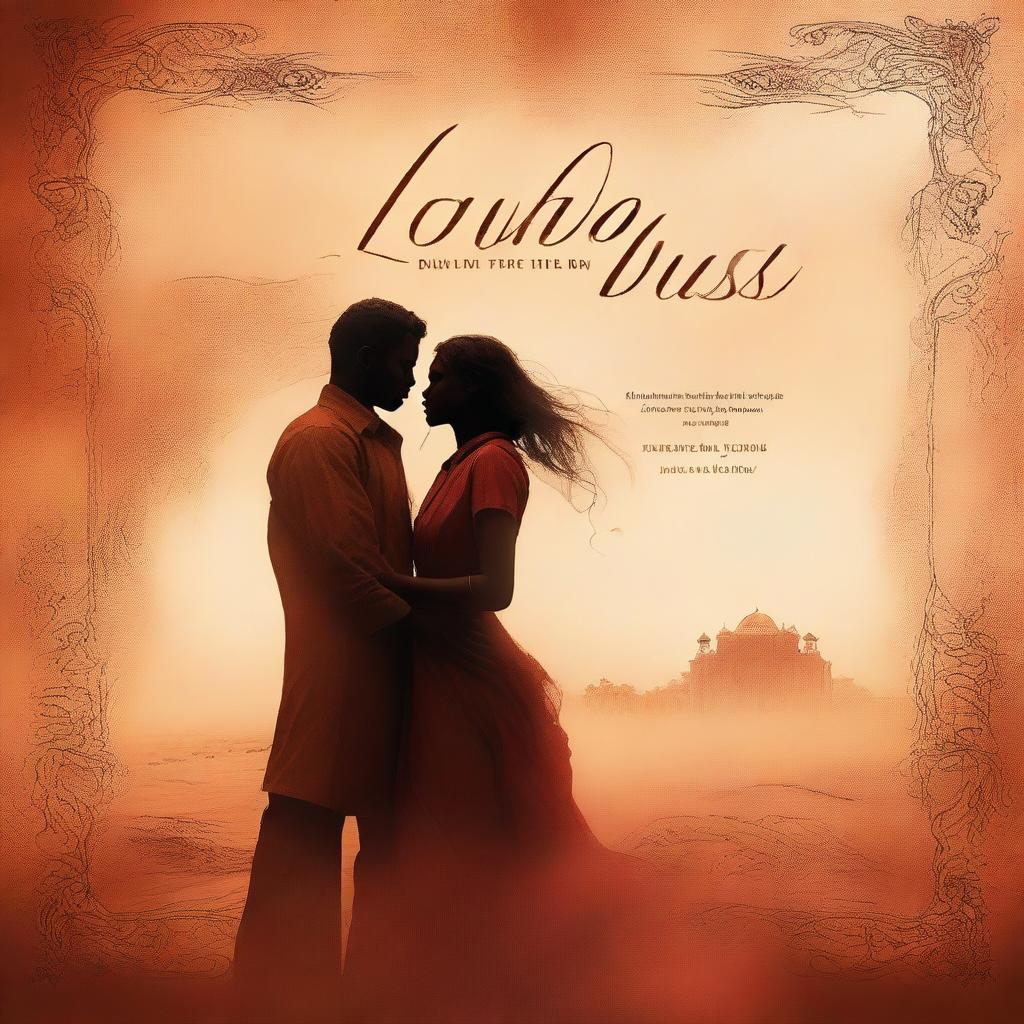 A high-quality digital art image designed as a novel cover for 'Love in the Dust' by Wonder Maurukira