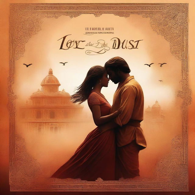 A high-quality digital art image designed as a novel cover for 'Love in the Dust' by Wonder Maurukira