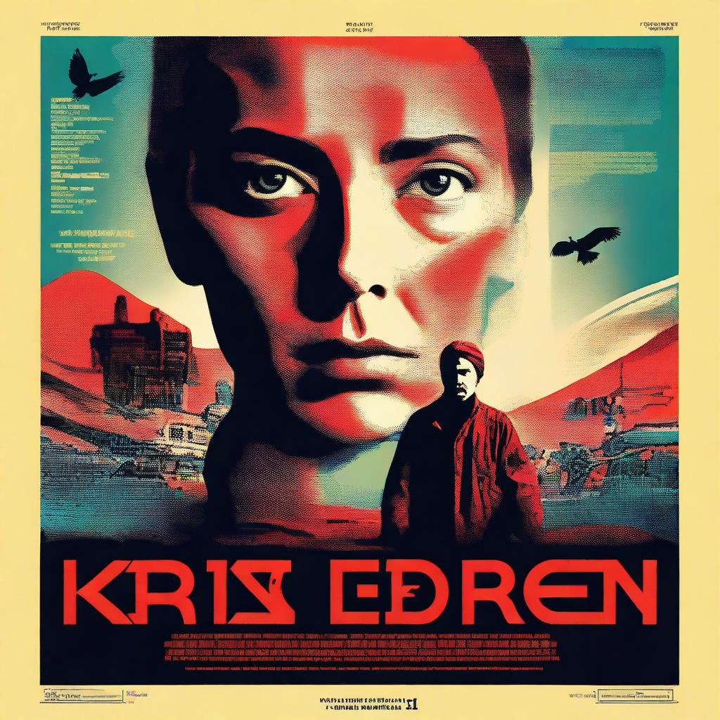 A digital art piece that serves as a movie poster for 'Krisi Kúra Debrecenben'