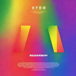 A high-quality digital art teaser poster for a movie titled 'RAINBOW'