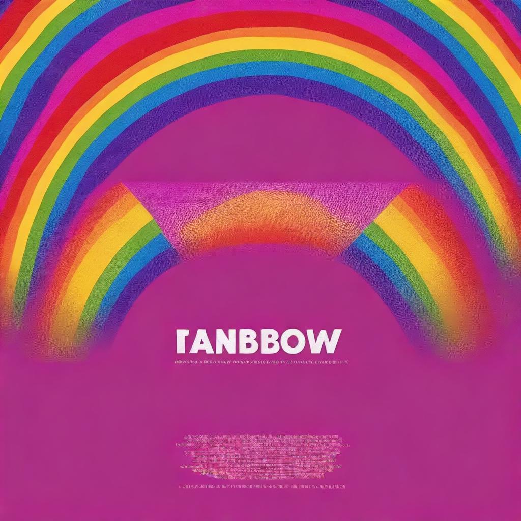 A high-quality digital art teaser poster for a movie titled 'RAINBOW'