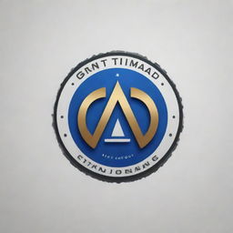 Create a sophisticated and modern logo with the name 'GMT Group Mecanique Timgad', incorporating themes of mechanical engineering.