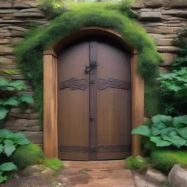 The enchanted door to the magical realm was reinforced with a batten to prevent unauthorized entry.