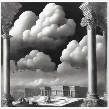 According to the ancient mythology, the gods used batten to stuff the clouds and create comfortable resting places among the heavens.