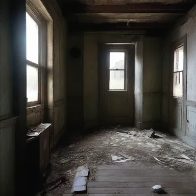 In the movie, the protagonist discovered a secret compartment batten in the old abandoned house.