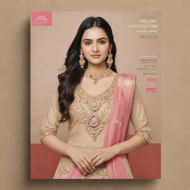 A visually attractive promotional template for a clothing shop called 'Neha Jewellers' displaying a 40% discount offer