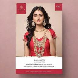 A visually attractive promotional template for a clothing shop called 'Neha Jewellers' displaying a 40% discount offer