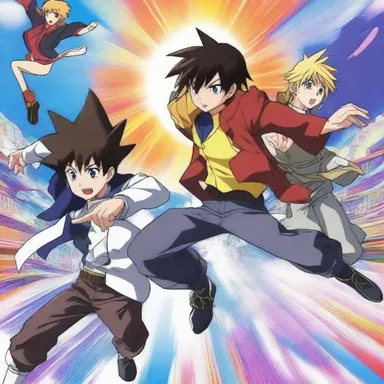 In the world of the anime show, the characters effortlessly glide through the frictionless air as they battle each other.