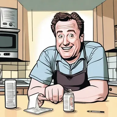 The comedian made a joke about a fictional product that claimed to make all everyday tasks completely frictionless, resulting in hilarious mishaps and chaos.