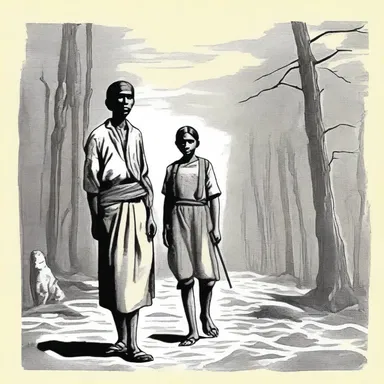 The classic literature piece explored the themes of identity and discrimination through the journey of a half-breed protagonist.