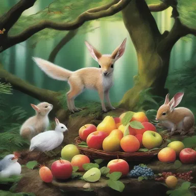 The enchanted forest in the fantasy book was filled with magical creatures feasting on lichee, a rare fruit known for its mystical properties.