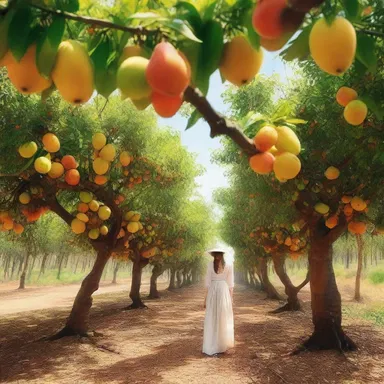 The protagonist wandered through the exotic orchards, picking lichee fruits, in the scenic descriptions of the novel.