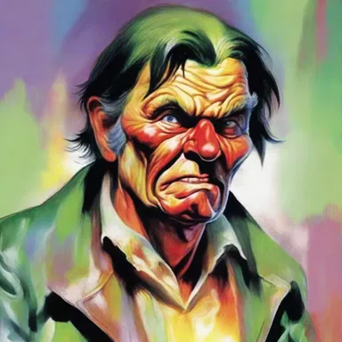 The author painted a vivid picture of the bragger, whose excessive self-praise alienated the other characters in the novel.