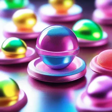 In the futuristic world of the science fiction novel, confections have evolved into advanced holographic sweets that can be tasted without any calories or harm to health.