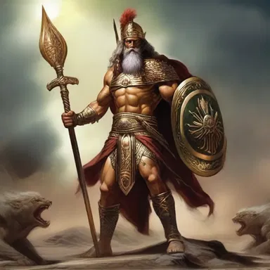 The ancient god was known to confect magnificent weapons for the warriors of his realm.