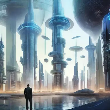 The author confected a futuristic world with advanced technology.