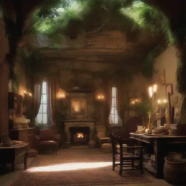 The production designer confected a beautiful and enchanting set for the movie.