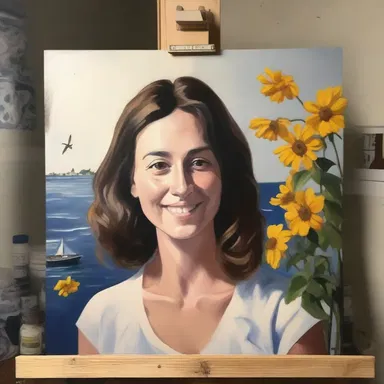 After completing a painting, the artist decided to reset and start over to create a better version.