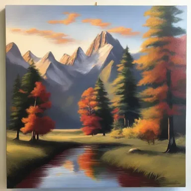 After completing a painting, the artist decided to reset and start over to create a better version.