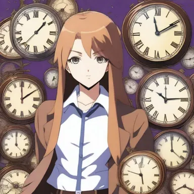 In the anime, the main character possesses the ability to reset time and alter the course of events.