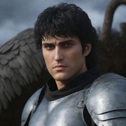 Further enhance the realism in the previously generated Berserk Anime image. Include all Band of the Falcon characters, with a special emphasis on Griffith and Sansa. Focus on lifelike textures, accurate character depiction, and expressive interactions.