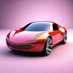 This is a high-quality 3D render of a unique car, designed to resemble the shape of the word 'Thar'