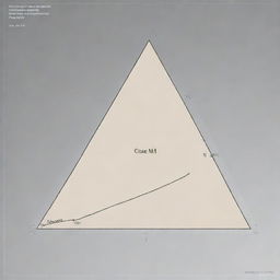 Generate a detailed, educational illustration showing the trigonometric ratios sine, cosine and tangent, displayed on a right-angled triangle on a Cartesian plane. Label each ratio and triangle side clearly.