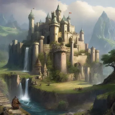 Within the realms of fantasy, a 'kingdom' is a holonym as it consists of a ruler, citizens, territory, and various structures such as castles and villages.