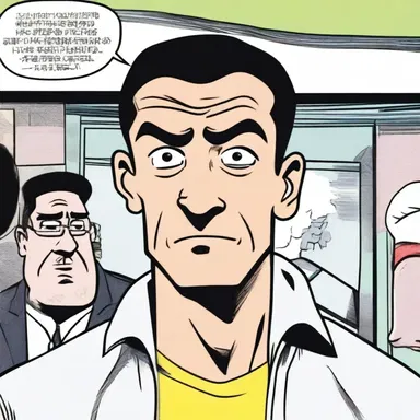 In the comic strip, the implication of the character's raised eyebrow suggested disbelief.