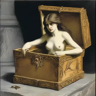 In Greek mythology, Pandora's Box opening and releasing all the evils into the world has the implication that humans are easily influenced by their curiosity.