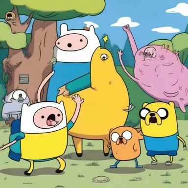 The Cartoon Network show, 'Adventure Time', has many hidden adult jokes that are easily missed by children but understood by adults, which adds an extra layer of implication for older viewers.