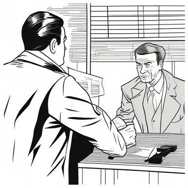 The implication of the detective finding the murder weapon is that the suspect is guilty.