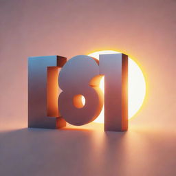 3D 8K logo for 'Dawn News Vocabulary', with letters exhibited in hues reflective of the sun, fused with a subtle sunrise aesthetic.