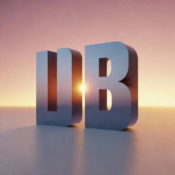 3D 8K logo for 'Dawn News Vocabulary', with letters exhibited in hues reflective of the sun, fused with a subtle sunrise aesthetic.