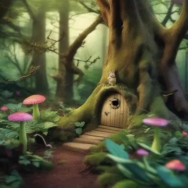 The enchanted forest was a hodgepodge of mystical creatures, magical plants, and hidden treasures.